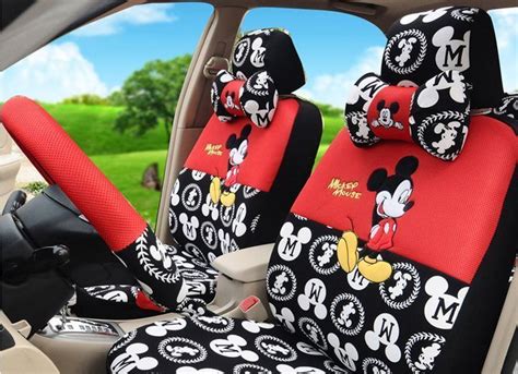 New Mickey Mouse Car Seat Covers Accessories Set 18PCS TL15-51M #Disney | Mickey mouse car ...