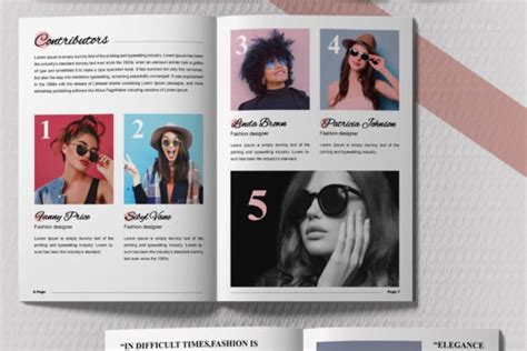 Fashion Magazine Layout Design 2023 Graphic by MightyDesign · Creative Fabrica