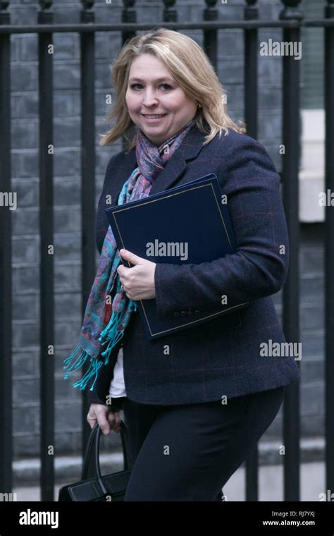 London UK. 5th February 2019. Karen Bradley MP Secretary of State for Northern Ireland arrives ...