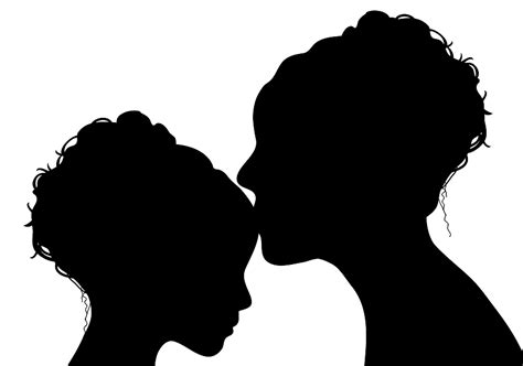 Free Mother Daughter Silhouette Images, Download Free Mother Daughter ...