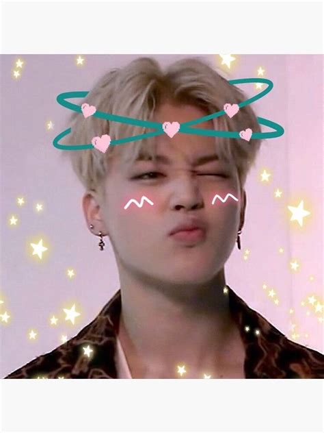 "Jimin Cute Cheeks Pout" Sticker for Sale by KC Designs | Bts jimin, Park jimin cute, Jimin