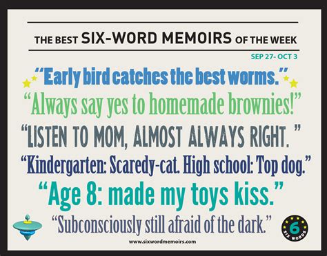 “Always Say Yes to Homemade Brownies!” The Best Six-Word Memoirs of the Week – Six-Word Memoirs