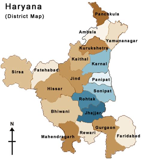 Divisions and districts of Haryana – Haryana PCS Exam Notes