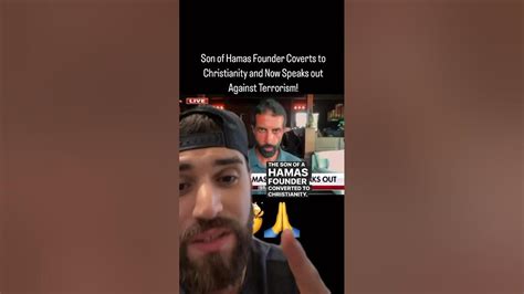 Son of Hamas Founder Converts to Christianity! 🤯🙏 #jesus #hamasattack #pray #christianity # ...