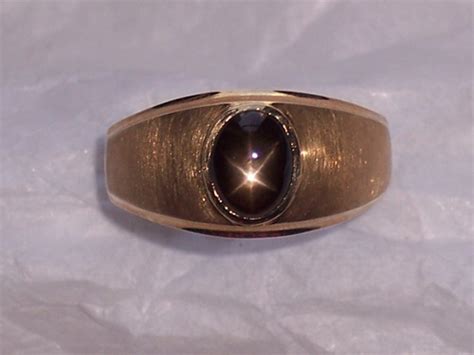 Black Star Sapphire Ring