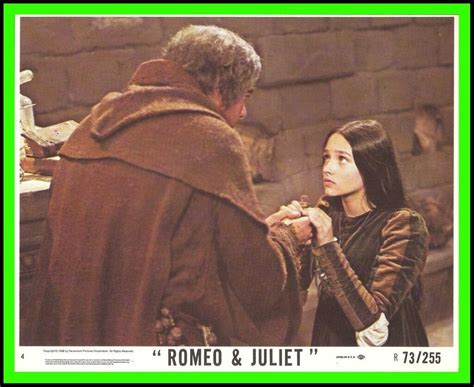 OLIVIA HUSSEY & MILO O'SHEA in "Romeo and Juliet" Original COLOR LOBBY ...