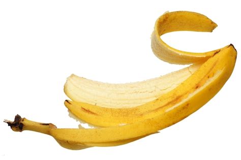 Premium Photo | Banana skin isolated