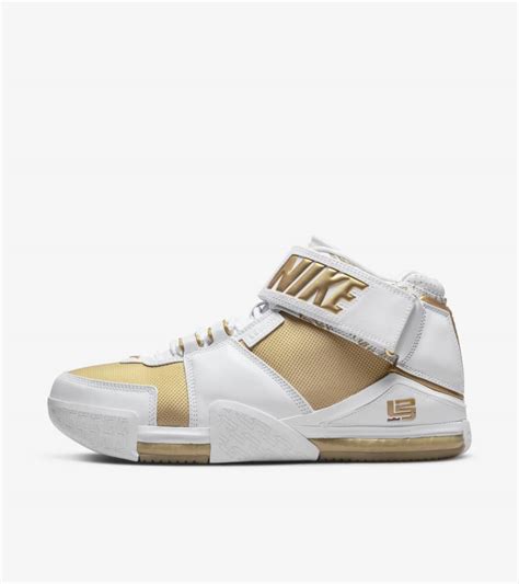 LeBron 2 'Metallic Gold and White' (DJ4892-100) Release Date. Nike SNKRS