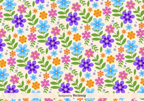 Floral Retro Vector Background 123465 Vector Art at Vecteezy