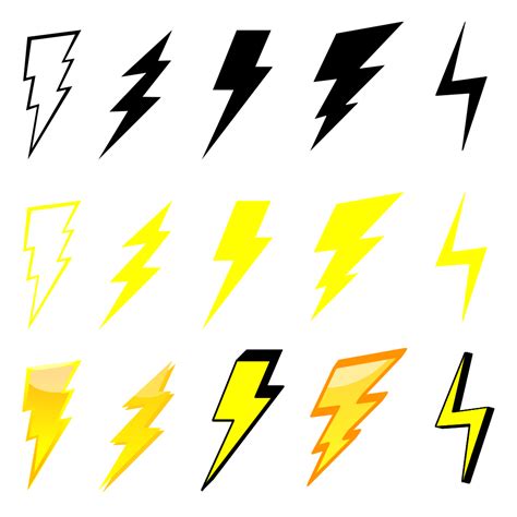 Yellow Lightning Bolt Icon Transparent Png Svg Vector File