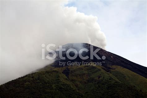 Gamalama Volcano, Ternate, Indonesia. Stock Photo | Royalty-Free ...