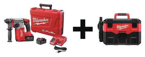 MILWAUKEE Cordless Combo Kit, 18.0 V, 2 Tools, 3 Batt - 42EY27|2712-22 ...