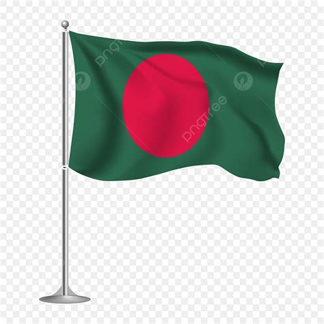 Bangladesh Flag Clipart Hd PNG, Bangladesh National Flag 3d Illustration, Bangladesh, National ...