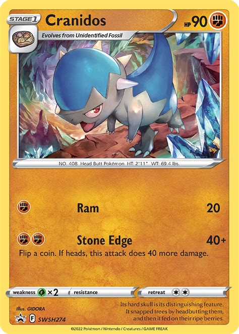 Cranidos · Sword & Shield Promos #SWSH274 ‹ PkmnCards