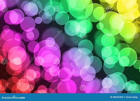 Abstract Colorful Blur Lights Background Stock Illustration - Illustration of closeup, funny ...