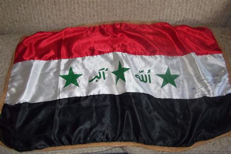 Signed Iraqi Flag