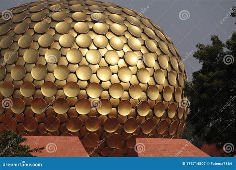 Matrimandir Inside Auroville In Puducherry, Indian Tour Royalty-Free Stock Image | CartoonDealer ...