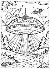 UFO Coloring Pages  Unleash Your Inner Alien Artist – MrColoringCom sketch template