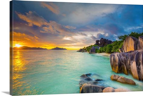 Anse Source d'Argent beach, La Digue, Seychelles Wall Art, Canvas Prints, Framed Prints, Wall ...