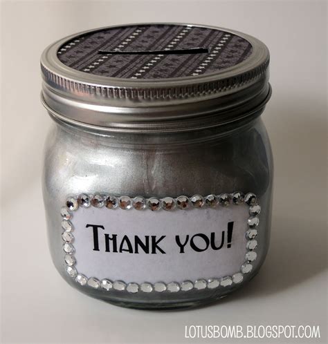 The Crafty World of LotusBomb: Day 6 of the 30 Day Pinterest Craft Challenge - Thank you Tip Jar