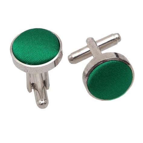 Plain Emerald Green Satin Cufflinks | Cufflinks men, Cufflinks, Green satin