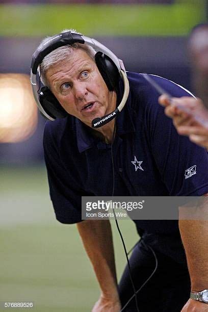 Bill Parcells of the Dallas Cowboys during their 1010 preseason tie with the Minnesota Vikings ...