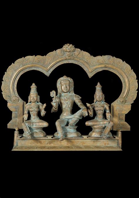 SOLD Hindu Village God Ayyanar Statue 12" (#40b51): Lotus Sculpture