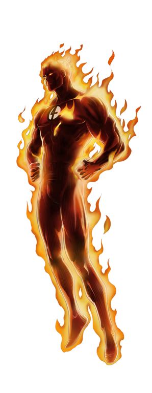 Human Torch PNG (The Human Torch is a fictional superhero appearing in ...