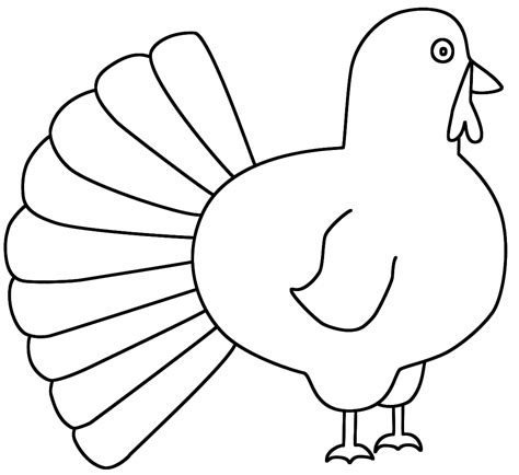 Thanksgiving Turkey Clipart Black And White | Free download on ClipArtMag