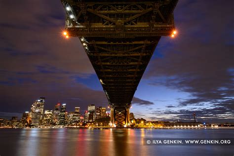 Under The Harbour Bridge at Night Photos, Sydney, New South Wales (NSW), Australia Print | Fine ...