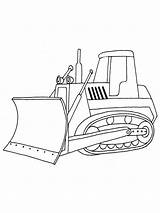 Bulldozer Coloring Page sketch template