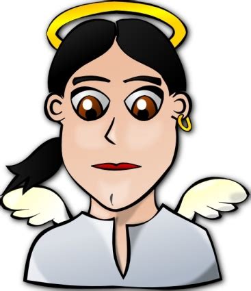 cartoon angel face - Clip Art Library