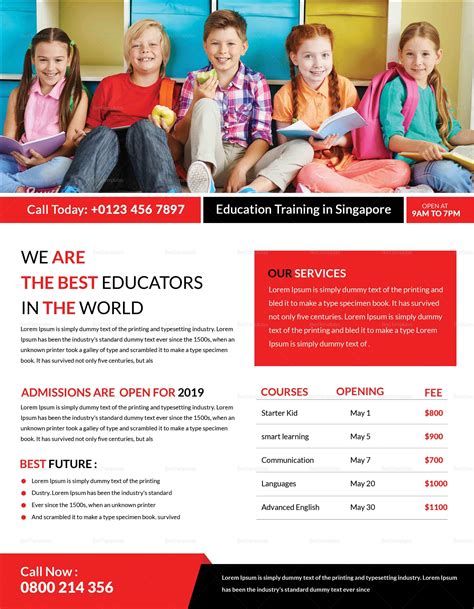 70 Creating Education Flyer Templates in Word by Education Flyer ...