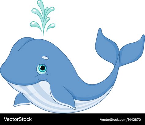 Whale cartoon Royalty Free Vector Image - VectorStock