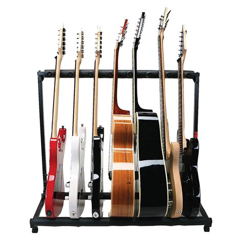 PLMS7 7-Guitar Folding Stand Black - Proline