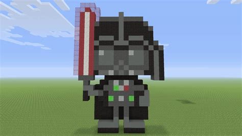 Minecraft Pixel Art - Darth Vader From Star Wars - YouTube