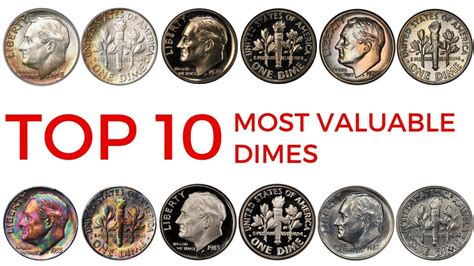 TOP 10 MOST VALUABLE DIMES IN CIRCULATION – Rare Roosevelt Dimes in Your Pocket Change Worth ...