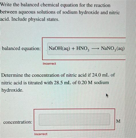 Solved Write the balanced chemical equation for the reaction | Chegg.com