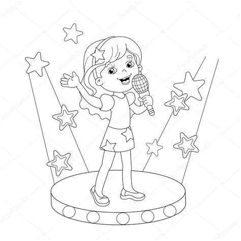 Coloring Pages Of Kids Singing - smart-kiddy.blogspot.com