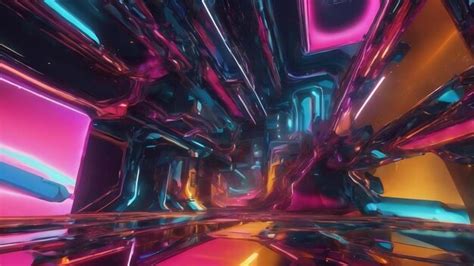 Premium AI Image | Abstract futuristic 3d digtal art design