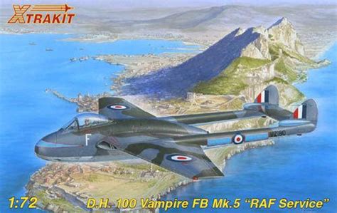 Xtrakit 1/72 deHavilland Vampire FB.5 Model Kit - Wonderland Models ...