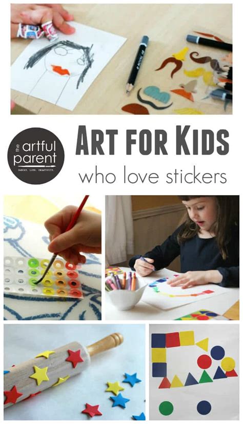 13 Sticker Art Projects for Kids - Simple Ideas Using a Childhood Favorite