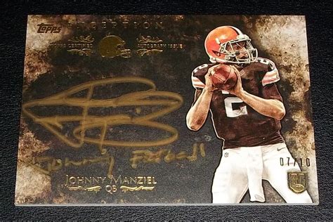 (#07/10) Rc Johnny Manziel Auto 2014 Rookie Signed " Johnny Football ...