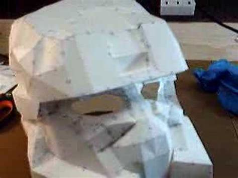 Halo EOD Helm in Pepakura - YouTube