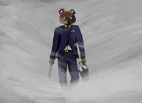 tom nook fan art I made : r/AnimalCrossing