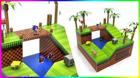 Sonic The Hedgehog Green Hill Zone Papercraft : Artstation Sonic Hill ...