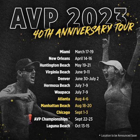 The 2023 AVP Schedule is Out! - AVP Beach Volleyball