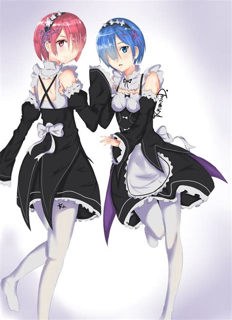 Ram and Rem by Giovannexxx on DeviantArt