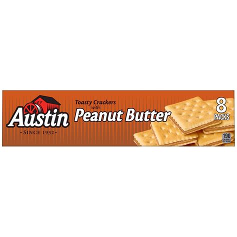 Austin crackers peanut butter crackers packs