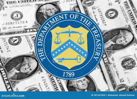 US Department of the Treasury Logo Editorial Image - Image of executive ...